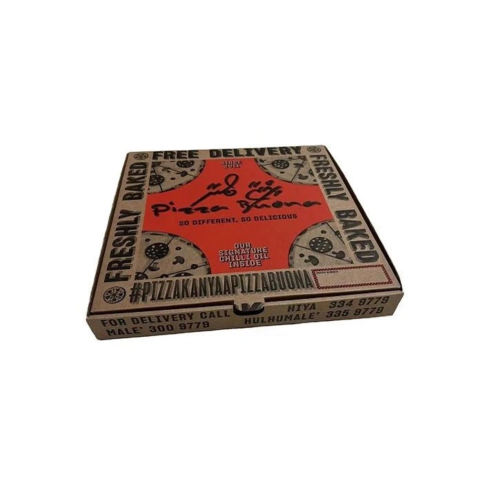 Korrugerad Cardbarod Pizzakartong