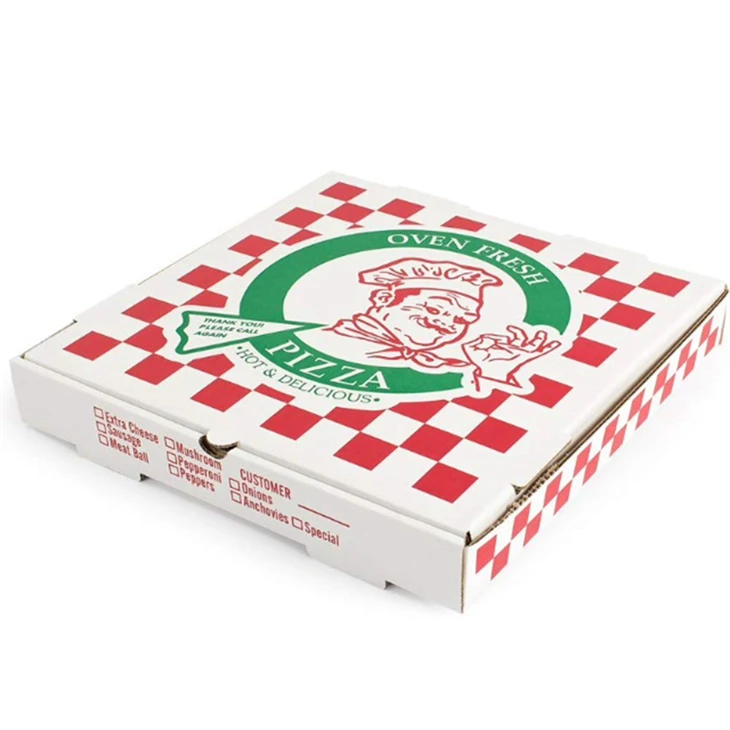 Miljövänlig anpassningsbar pizzalåda