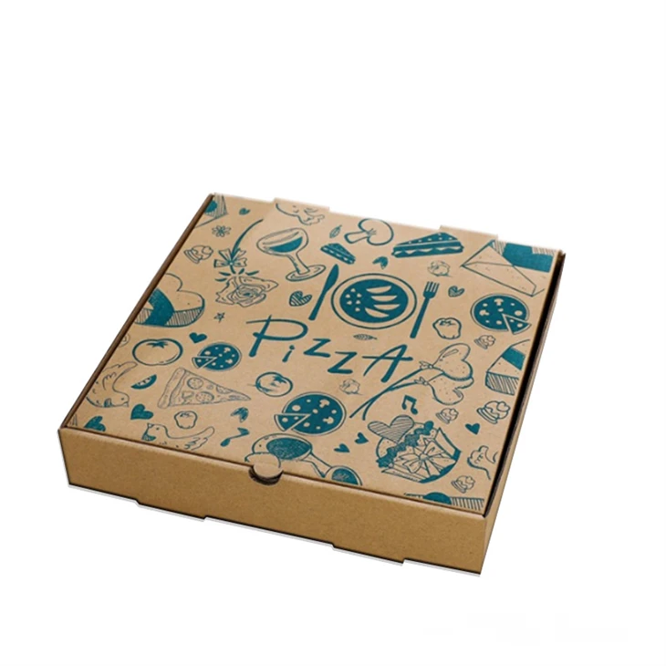 Pizzaförpackningspapperslåda med anpassad logotyp