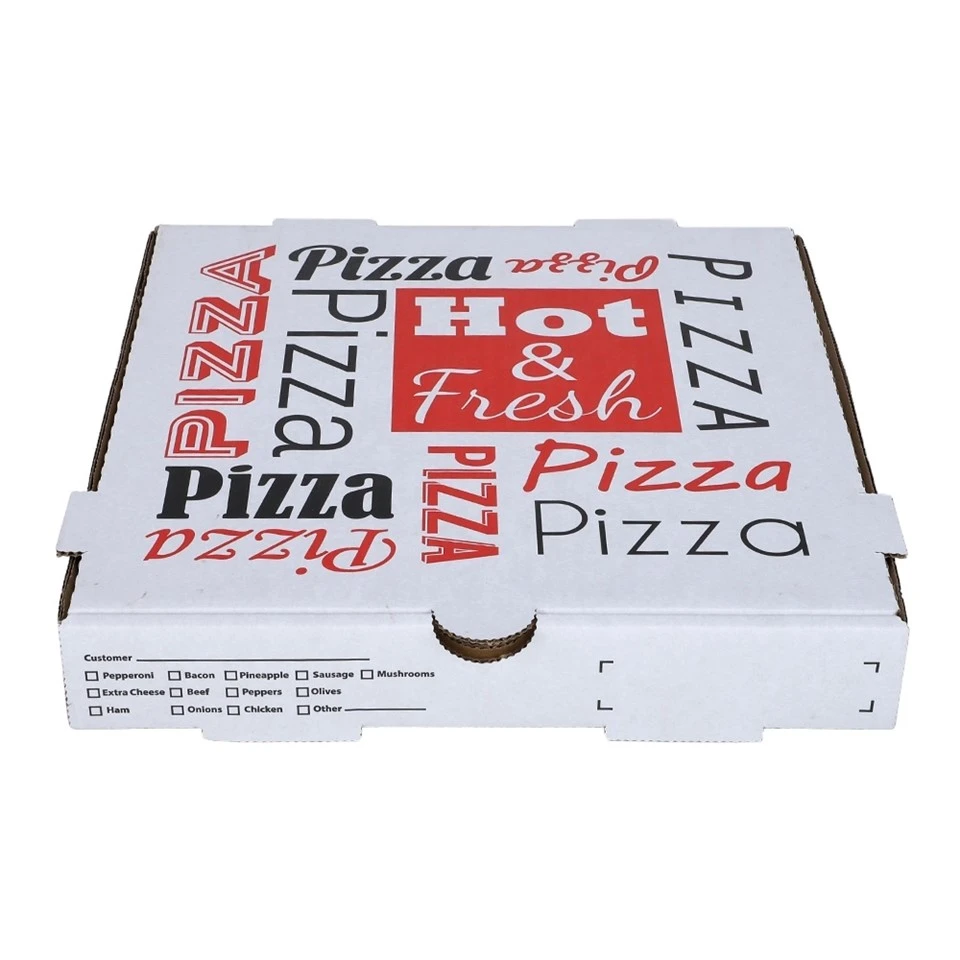 Bärbar återanvändbar pizzakartong i wellpapp
