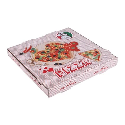 Skräddarsydd korrugerad pizzalåda, vikbar kartong