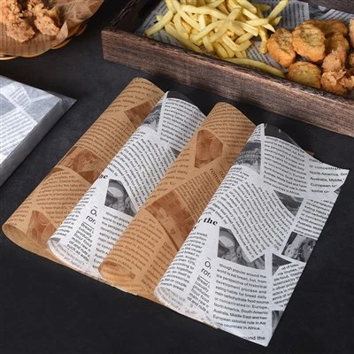 Fettfast Pe Wax Burger Wrap-papper